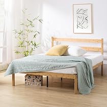 Amazon.co.jp: ZINUS 竹製 ベッドフレーム シングル メタル&Bamboo